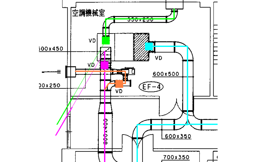タテ軌跡表示機能立上げ・立下げ箇所も表示します。
